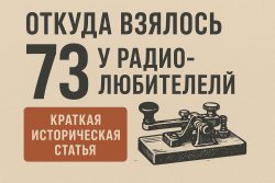 Откуда взялось «73» у радиолюбителей